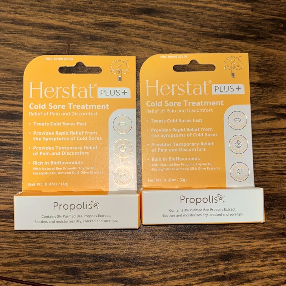 🔆 Herstat Plus+ Cold Sore Treatment - 2 Pack
